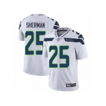 Men's Nike Seattle Seahawks #25 Richard Sherman Vapor Untouchable Limited White NFL Jersey