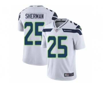 Men's Nike Seattle Seahawks #25 Richard Sherman Vapor Untouchable Limited White NFL Jersey