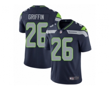 Men's Nike Seattle Seahawks #26 Shaquill Griffin Vapor Untouchable Limited Steel Blue Team Color NFL Jersey