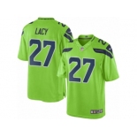 Men's Nike Seattle Seahawks #27 Eddie Lacy Limited Green Rush NFL Jersey