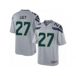 Men's Nike Seattle Seahawks #27 Eddie Lacy Limited Grey Alternate NFL Jersey