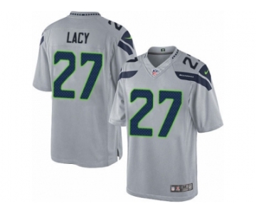 Men's Nike Seattle Seahawks #27 Eddie Lacy Limited Grey Alternate NFL Jersey