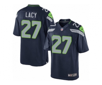 Men's Nike Seattle Seahawks #27 Eddie Lacy Limited Steel Blue Team Color NFL Jersey