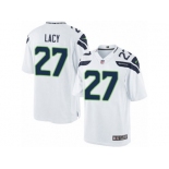 Men's Nike Seattle Seahawks #27 Eddie Lacy Limited White NFL Jersey