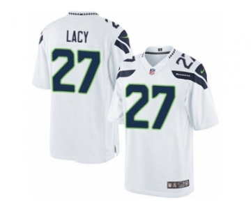 Men's Nike Seattle Seahawks #27 Eddie Lacy Limited White NFL Jersey