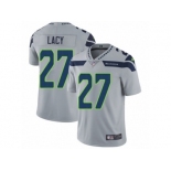 Men's Nike Seattle Seahawks #27 Eddie Lacy Vapor Untouchable Limited Grey Alternate NFL Jersey