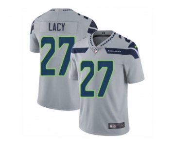 Men's Nike Seattle Seahawks #27 Eddie Lacy Vapor Untouchable Limited Grey Alternate NFL Jersey