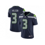 Men's Nike Seattle Seahawks #3 Russell Wilson Vapor Untouchable Limited Steel Blue Team Color NFL Jersey