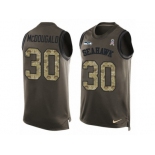 Men's Nike Seattle Seahawks #30 Bradley McDougald Limited Green Salute to Service Tank Top NFL Jersey