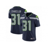 Men's Nike Seattle Seahawks #31 Kam Chancellor Vapor Untouchable Limited Steel Blue Team Color NFL Jersey