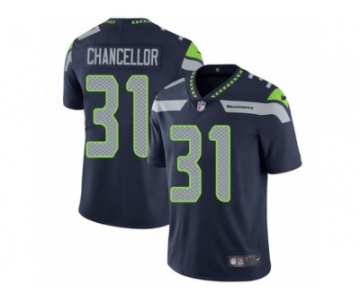 Men's Nike Seattle Seahawks #31 Kam Chancellor Vapor Untouchable Limited Steel Blue Team Color NFL Jersey