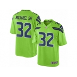 Men's Nike Seattle Seahawks #32 Christine Michael Sr Limited Green Rush NFL Jersey