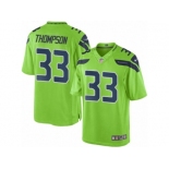 Men's Nike Seattle Seahawks #33 Tedric Thompson Limited Green Rush NFL Jersey