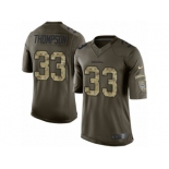 Men's Nike Seattle Seahawks #33 Tedric Thompson Limited Green Salute to Service NFL Jersey