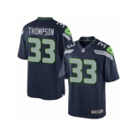 Men's Nike Seattle Seahawks #33 Tedric Thompson Limited Steel Blue Team Color NFL Jersey