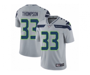 Men's Nike Seattle Seahawks #33 Tedric Thompson Vapor Untouchable Limited Grey Alternate NFL Jersey