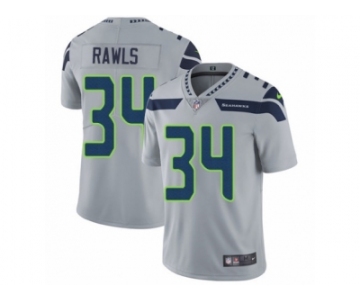 Men's Nike Seattle Seahawks #34 Thomas Rawls Vapor Untouchable Limited Grey Alternate NFL Jersey