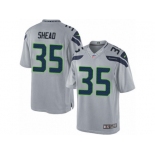 Men's Nike Seattle Seahawks #35 DeShawn Shead Limited Grey Alternate NFL Jersey