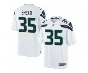 Men's Nike Seattle Seahawks #35 DeShawn Shead Limited White NFL Jersey