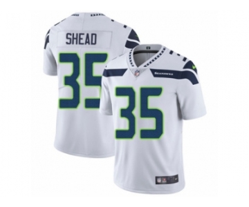 Men's Nike Seattle Seahawks #35 DeShawn Shead Vapor Untouchable Limited White NFL Jersey