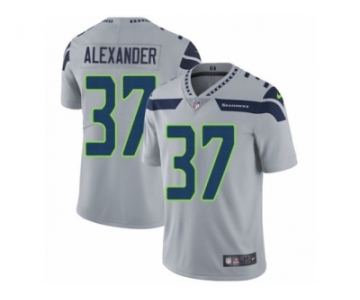 Men's Nike Seattle Seahawks #37 Shaun Alexander Vapor Untouchable Limited Grey Alternate NFL Jersey