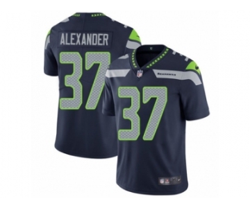 Men's Nike Seattle Seahawks #37 Shaun Alexander Vapor Untouchable Limited Steel Blue Team Color NFL Jersey