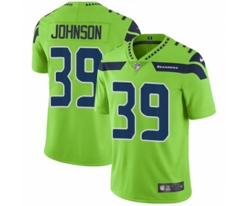 Men's Nike Seattle Seahawks #39 Dontae Johnson Limited Green Rush Vapor Untouchable NFL Jersey