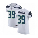 Men's Nike Seattle Seahawks #39 Dontae Johnson White Vapor Untouchable Elite Player NFL Jersey