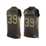 Men's Nike Seattle Seahawks #39 Shaquill Griffin Limited Green Salute to Service Tank Top NFL Jersey