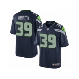 Men's Nike Seattle Seahawks #39 Shaquill Griffin Limited Steel Blue Team Color NFL Jersey