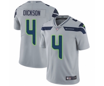 Men's Nike Seattle Seahawks #4 Michael Dickson Grey Alternate Vapor Untouchable Limited Player NFL Jersey