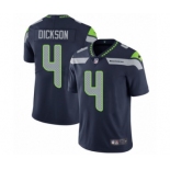 Men's Nike Seattle Seahawks #4 Michael Dickson Navy Blue Team Color Vapor Untouchable Limited Player NFL Jersey