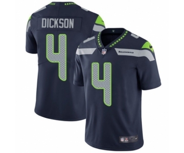 Men's Nike Seattle Seahawks #4 Michael Dickson Navy Blue Team Color Vapor Untouchable Limited Player NFL Jersey