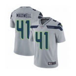 Men's Nike Seattle Seahawks #41 Byron Maxwell Grey Alternate Vapor Untouchable Limited Player NFL Jersey