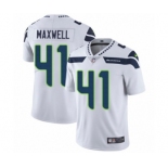 Men's Nike Seattle Seahawks #41 Byron Maxwell White Vapor Untouchable Limited Player NFL Jersey