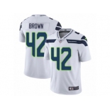 Men's Nike Seattle Seahawks #42 Arthur Brown Vapor Untouchable Limited White NFL Jersey