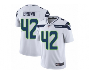 Men's Nike Seattle Seahawks #42 Arthur Brown Vapor Untouchable Limited White NFL Jersey