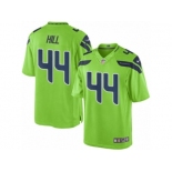 Men's Nike Seattle Seahawks #44 Delano Hill Limited Green Rush NFL Jersey