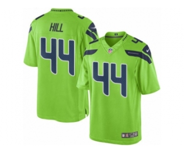 Men's Nike Seattle Seahawks #44 Delano Hill Limited Green Rush NFL Jersey