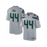 Men's Nike Seattle Seahawks #44 Delano Hill Limited Grey Alternate NFL Jersey