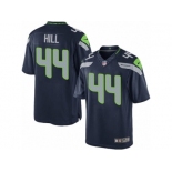 Men's Nike Seattle Seahawks #44 Delano Hill Limited Steel Blue Team Color NFL Jersey