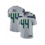 Men's Nike Seattle Seahawks #44 Delano Hill Vapor Untouchable Limited Grey Alternate NFL Jersey