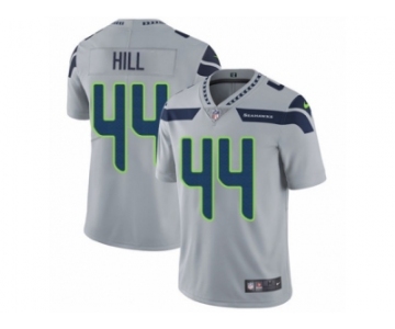 Men's Nike Seattle Seahawks #44 Delano Hill Vapor Untouchable Limited Grey Alternate NFL Jersey