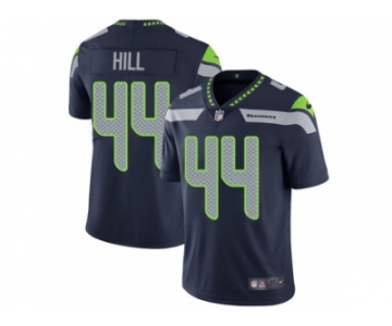 Men's Nike Seattle Seahawks #44 Delano Hill Vapor Untouchable Limited Steel Blue Team Color NFL Jersey