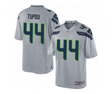 Men's Nike Seattle Seahawks #44 Tani Tupou Limited Grey Alternate NFL Jersey