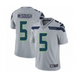 Men's Nike Seattle Seahawks #5 Alex McGough Grey Alternate Vapor Untouchable Limited Player NFL Jersey