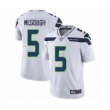 Men's Nike Seattle Seahawks #5 Alex McGough White Vapor Untouchable Limited Player NFL Jersey