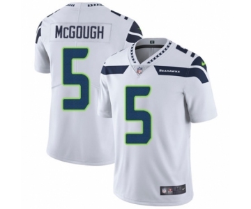 Men's Nike Seattle Seahawks #5 Alex McGough White Vapor Untouchable Limited Player NFL Jersey