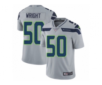 Men's Nike Seattle Seahawks #50 K.J. Wright Vapor Untouchable Limited Grey Alternate NFL Jersey