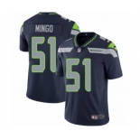 Men's Nike Seattle Seahawks #51 Barkevious Mingo Navy Blue Team Color Vapor Untouchable Limited Player NFL Jersey